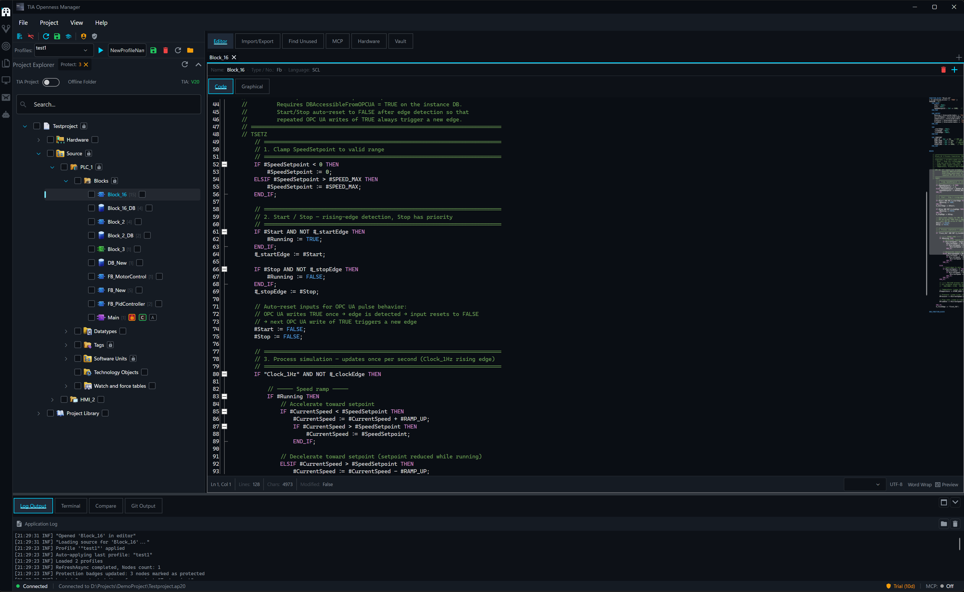 TIA Openness Manager V3