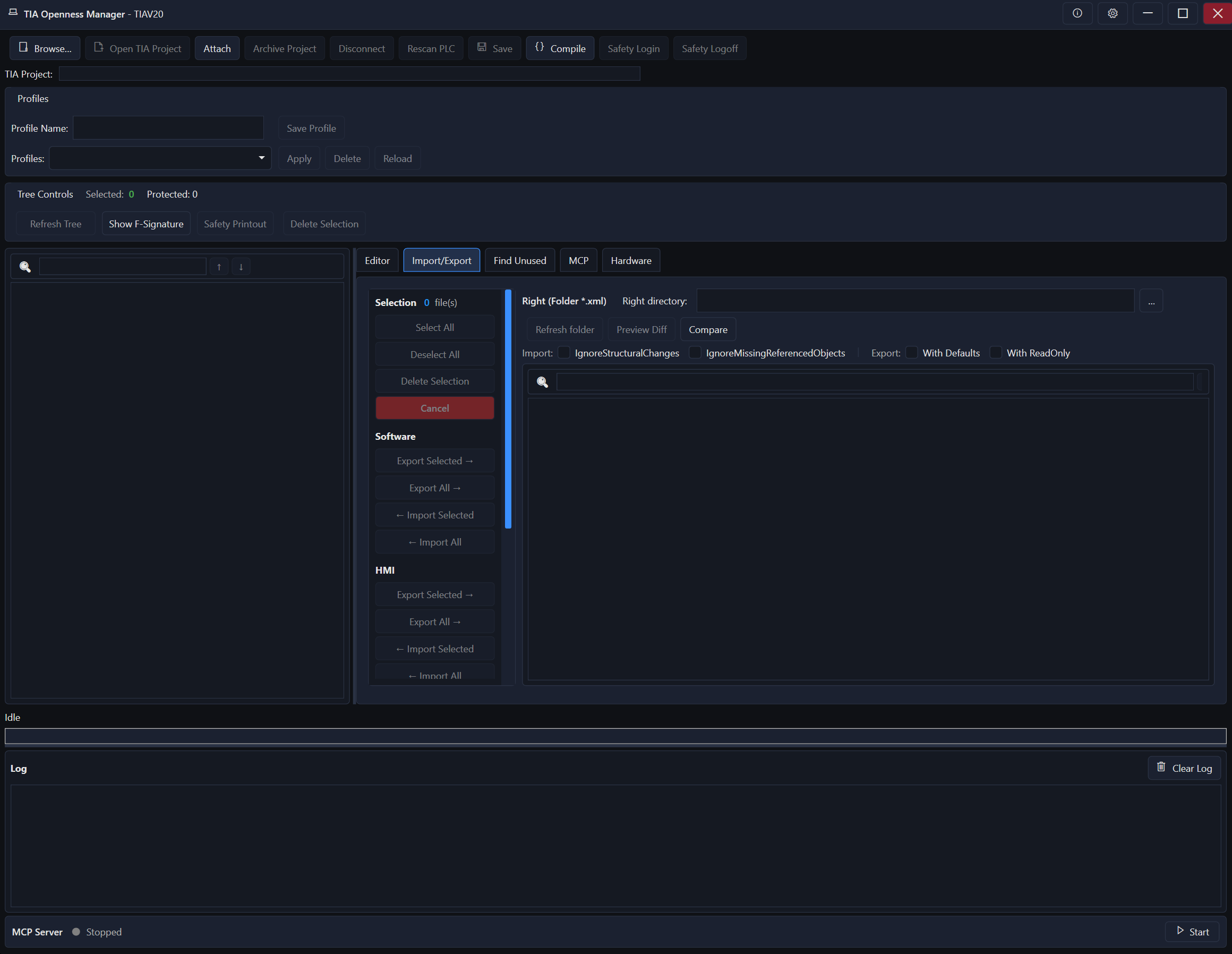 Import Export Interface